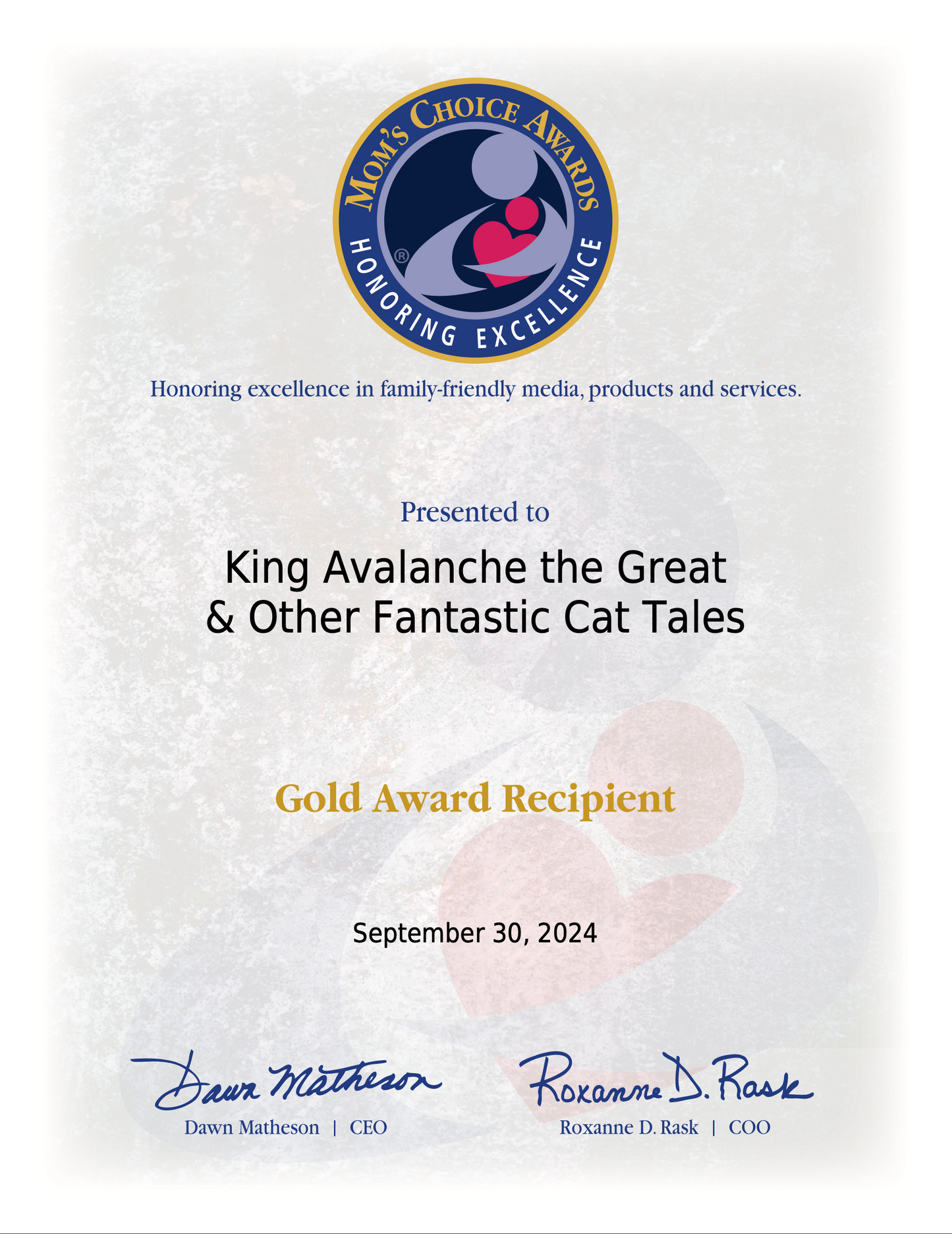 KING AVALANCHE THE GREAT & OTHER FANTASTIC CAT TALES