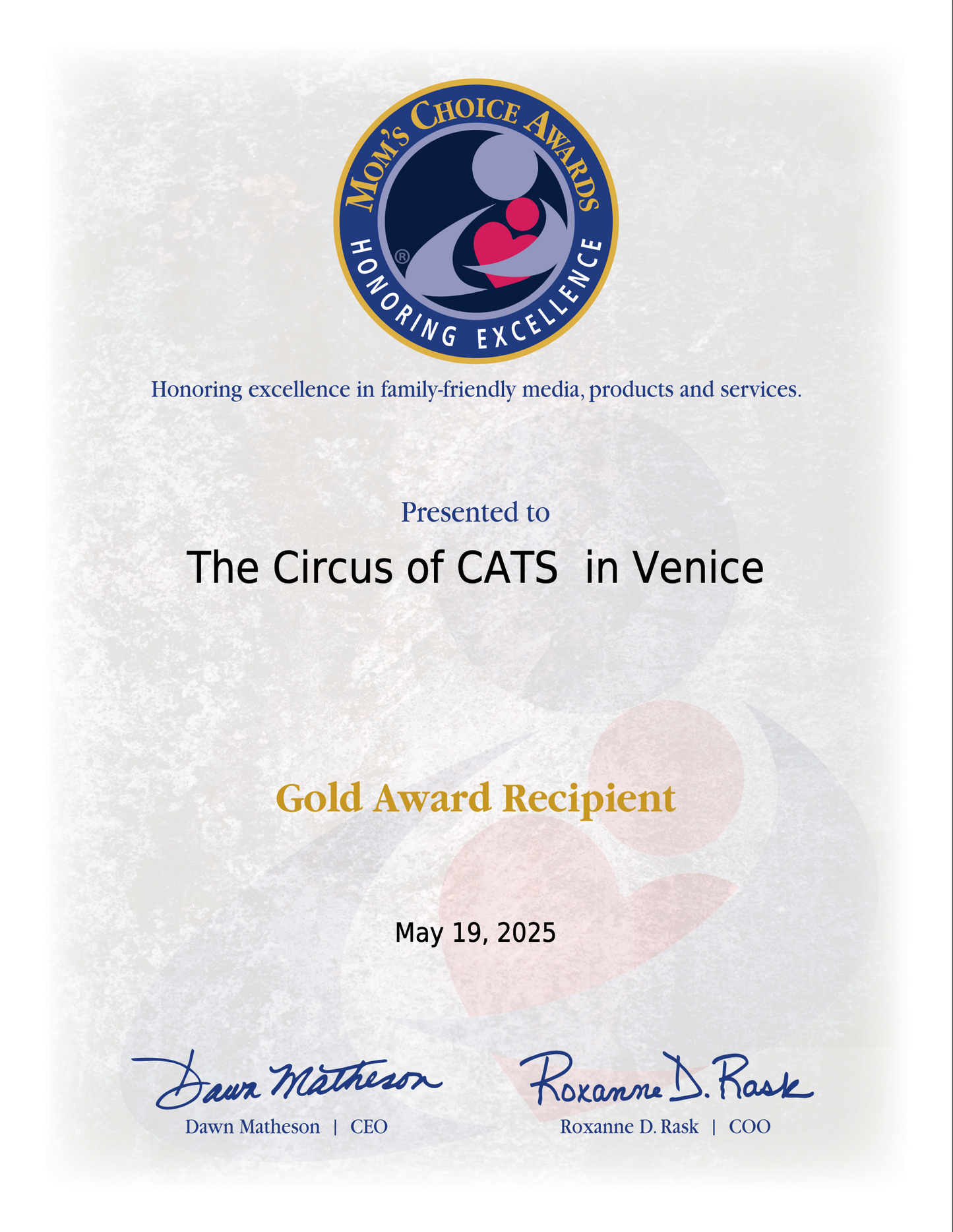 THE CIRCUS OF CATS IN VENICE (Preorder - Release Date November 25, 2025)
